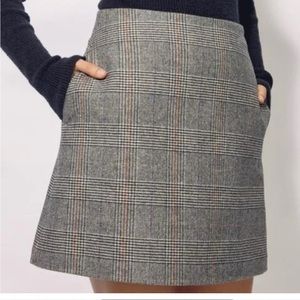 Wilfred classic plaid mini skirt